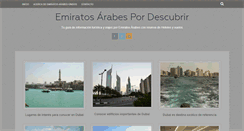 Desktop Screenshot of emiratosarabes.pordescubrir.com