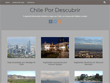 Tablet Screenshot of chile.pordescubrir.com