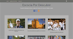 Desktop Screenshot of escocia.pordescubrir.com