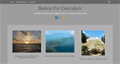 Desktop Screenshot of belice.pordescubrir.com