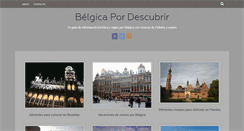Desktop Screenshot of belgica.pordescubrir.com