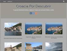 Tablet Screenshot of croacia.pordescubrir.com