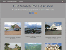 Tablet Screenshot of guatemala.pordescubrir.com